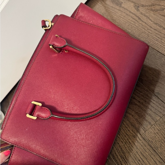 Michael Kors Burgundy Satchel Bag - Picture 4 of 6